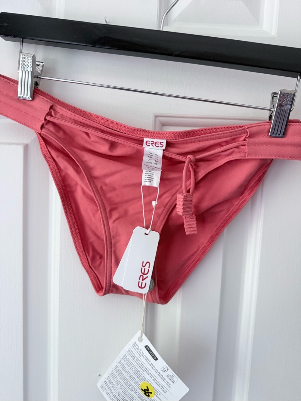 ERES Rose Pink Bikini Bottom – Classic Tie-Side Swim
